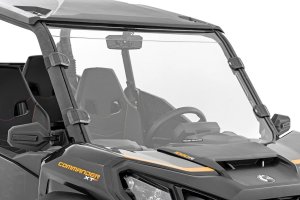Can-Am Commander 1000R XT-P Full Windshield - Rough Country - Scratch Resistant - '21-'23 Can-Am Commander 1000R XT-P Full Windshield - Rough Country - Scratch Resistant - '21-'23